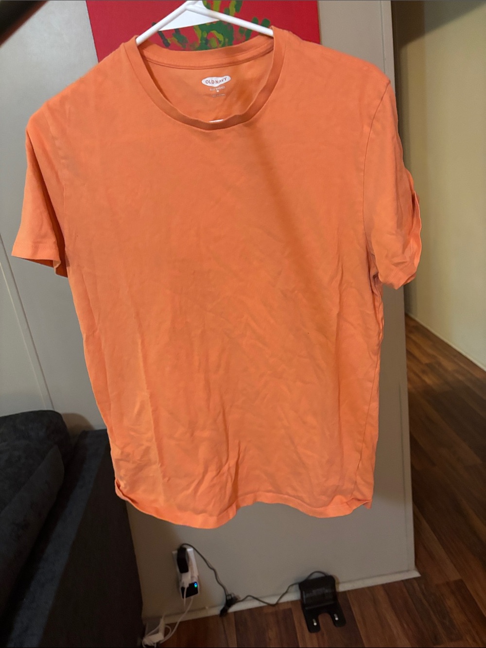 Old Navy Men's Bright Orange Short-Sleeve Crew Tee